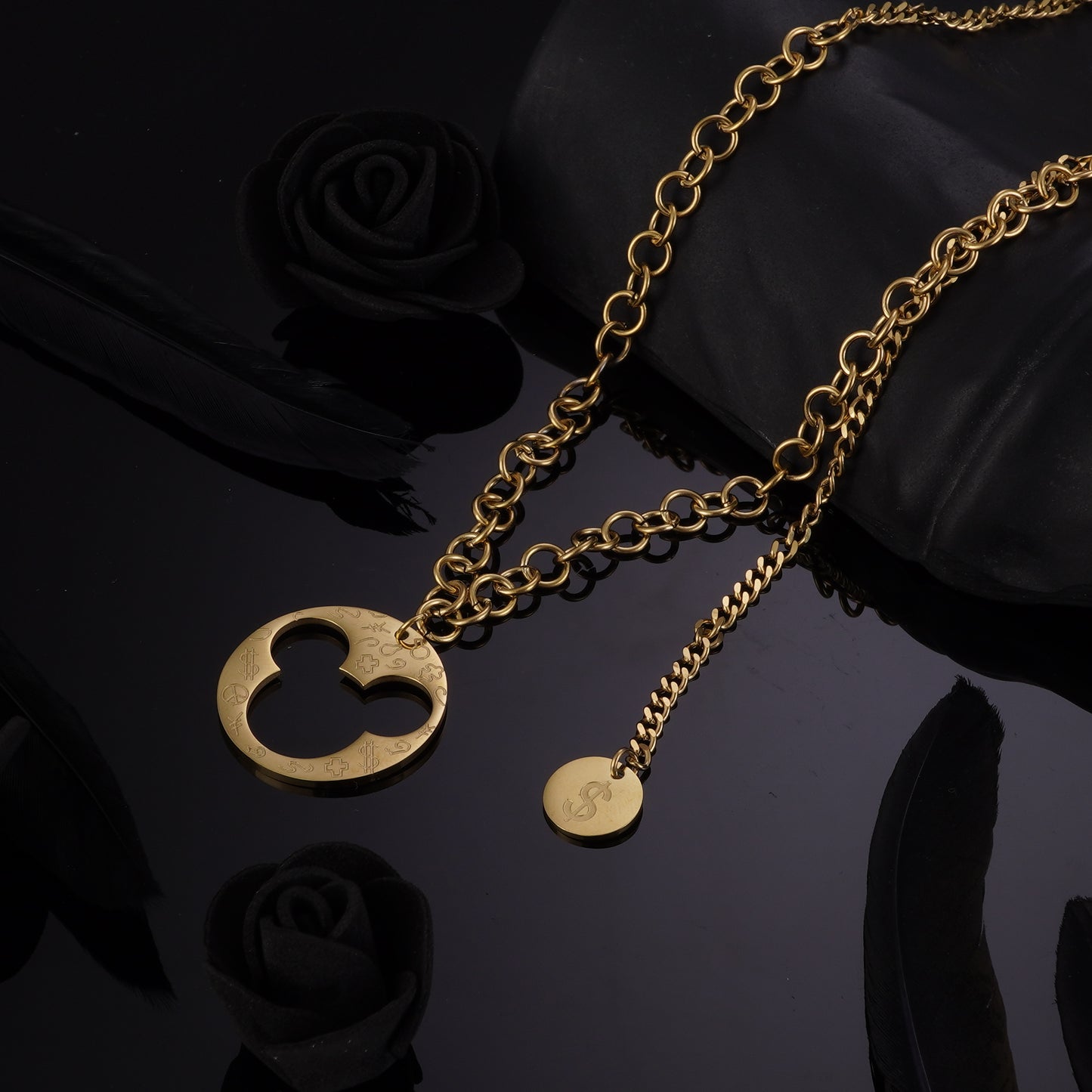 DIVIDER GOLD NECKLACE