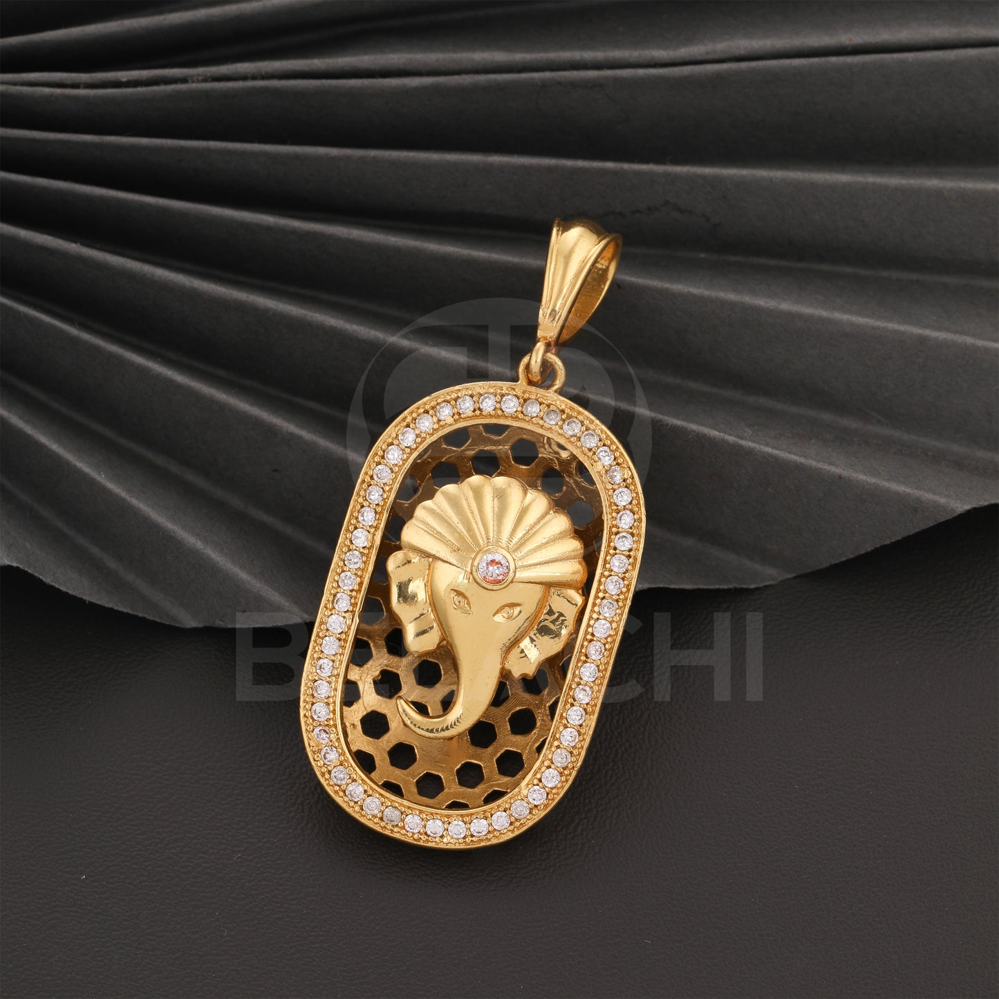 Gold Plated Premium Pendant With Diamond