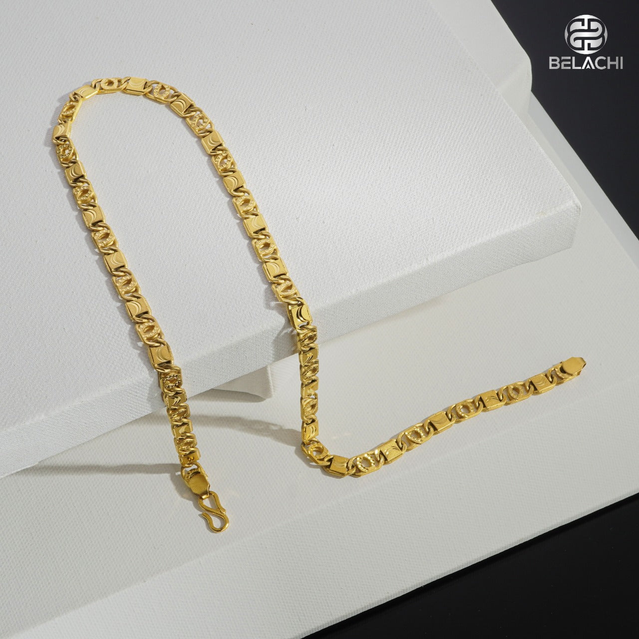 GOLD PLATED LUXURIES BISCUIT CHAIN