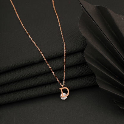 D Day Diamond Rosegold Necklace