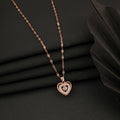 Lovemania Heart Pendant Rosegold Necklace