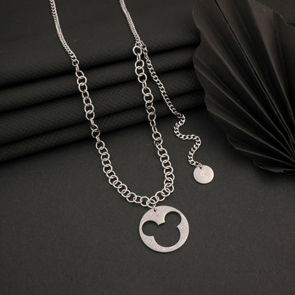 Divider Silver Necklace