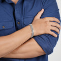 Signature Dimound Silver Cuban Bracelete