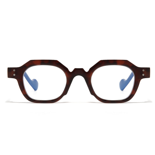 Durban Blue Brown Clear Round Sunglasses