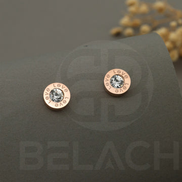 Rosegold Plated Luxuries Diamond Earrings GPER010