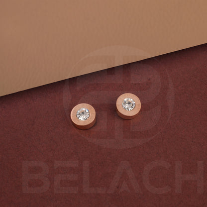 Rosegold Plated Luxuries Diamond Earrings GPER010
