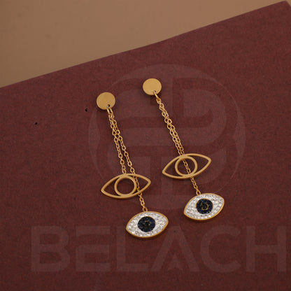 Gold Plated Luxuries Diamond Earrings GPER020