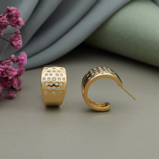 Gold Plated Luxuries Earrings