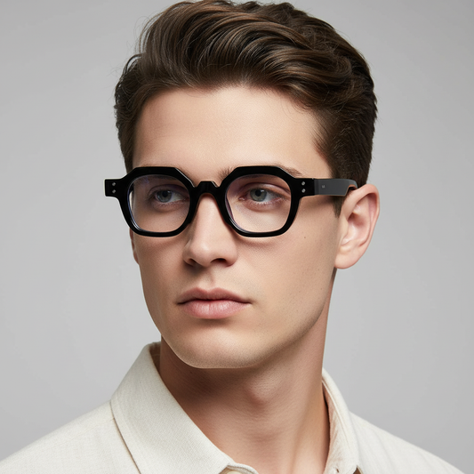 Durban Black Clear Round Sunglasses