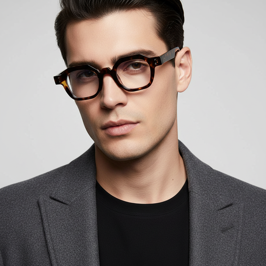 Durban To. Brown Clear Round Sunglasses