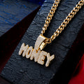 Money Maker  Gold chain With Diamond Pedant