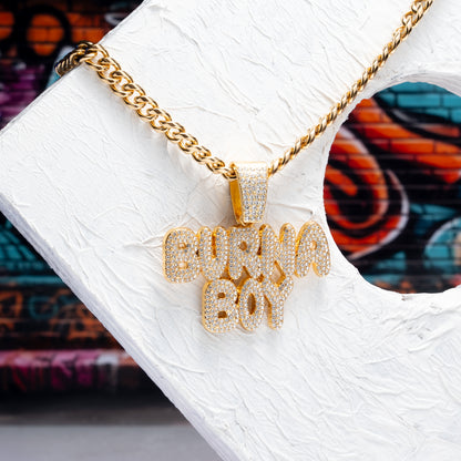 Burana Boy Vibe Gold chain With Diamond Pedant GPCP021
