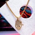 Angry Duck Gold chain With Diamond Pedant GPCP015