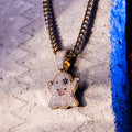 Snapchat Gold chain With Diamond Pedant GPCP038