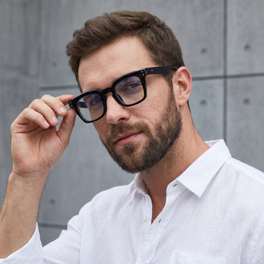 Hamilton Black Clear Square Sunglasses