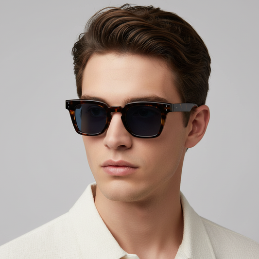 Hamilton To. Brown Black Square Sunglasses