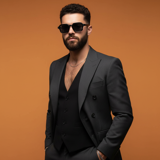 Henry Full Black Square Sunglasses
