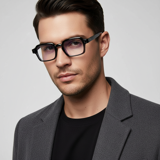 Henry Grey Clear Square Sunglasses