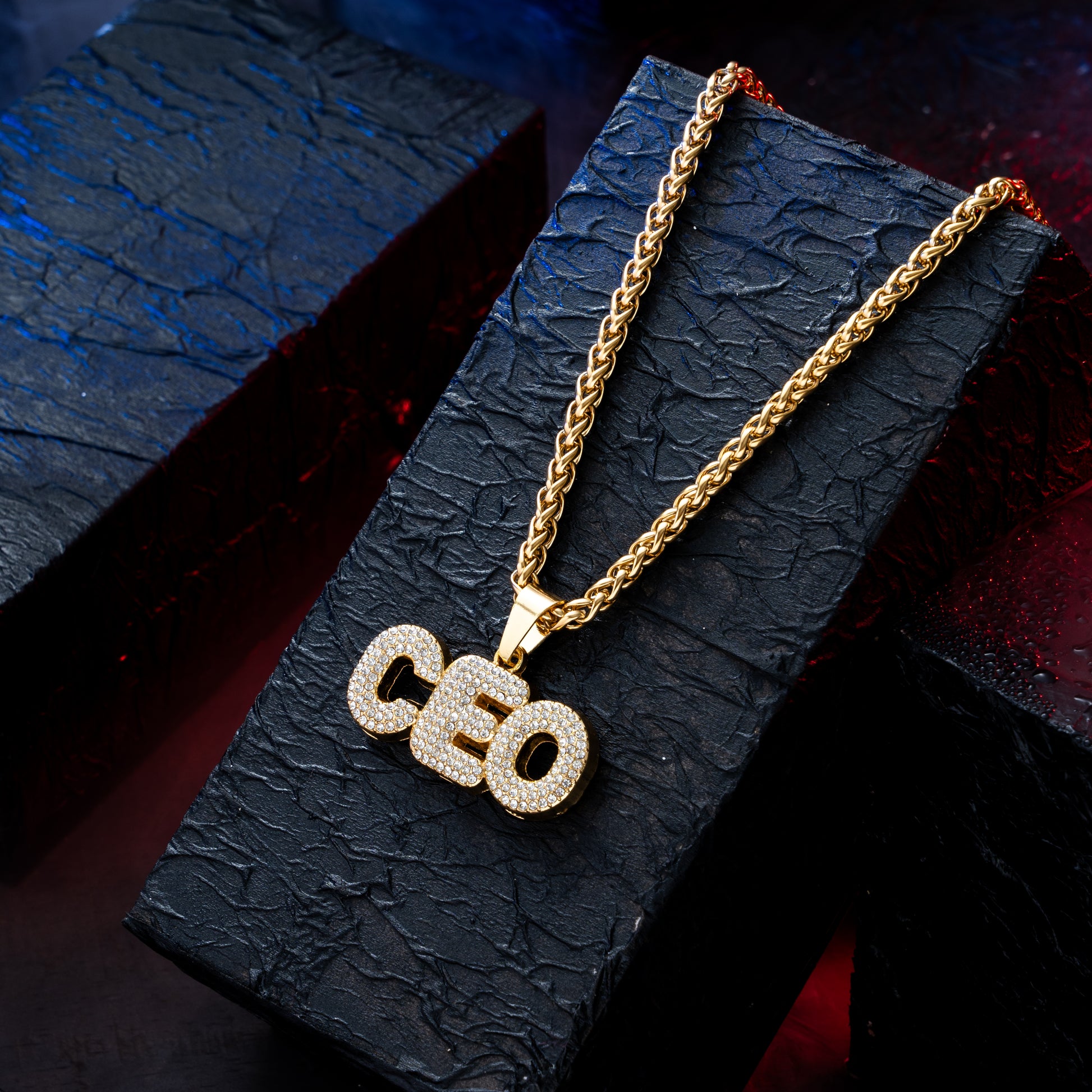 CEO Gold chain With Diamond Pedant GPCP002