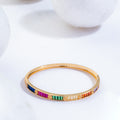 Baguette Colourful Stone Luxuries Kada