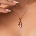 Cone Diamond Rosegold Necklace