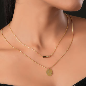 Tesla Gold Necklace