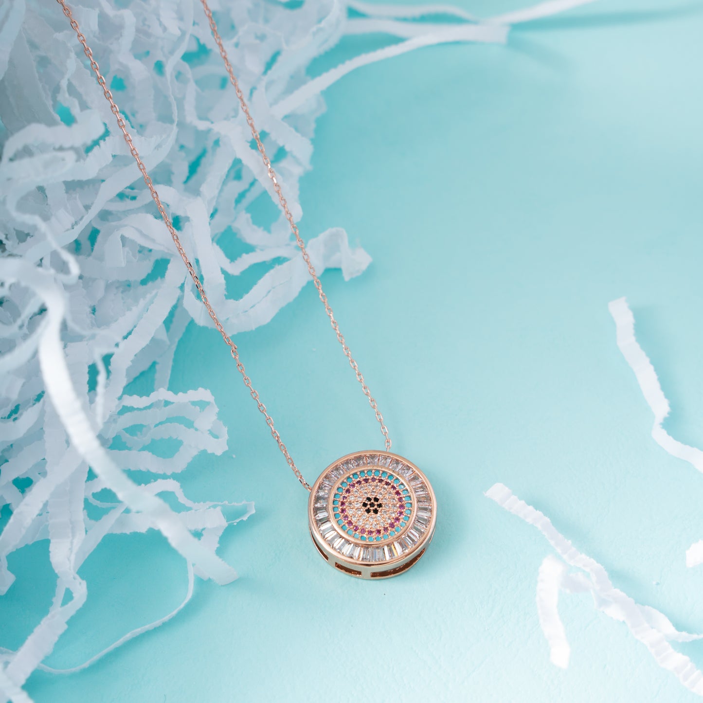 Rosegold Plated Falcon Women's chain And Pedant