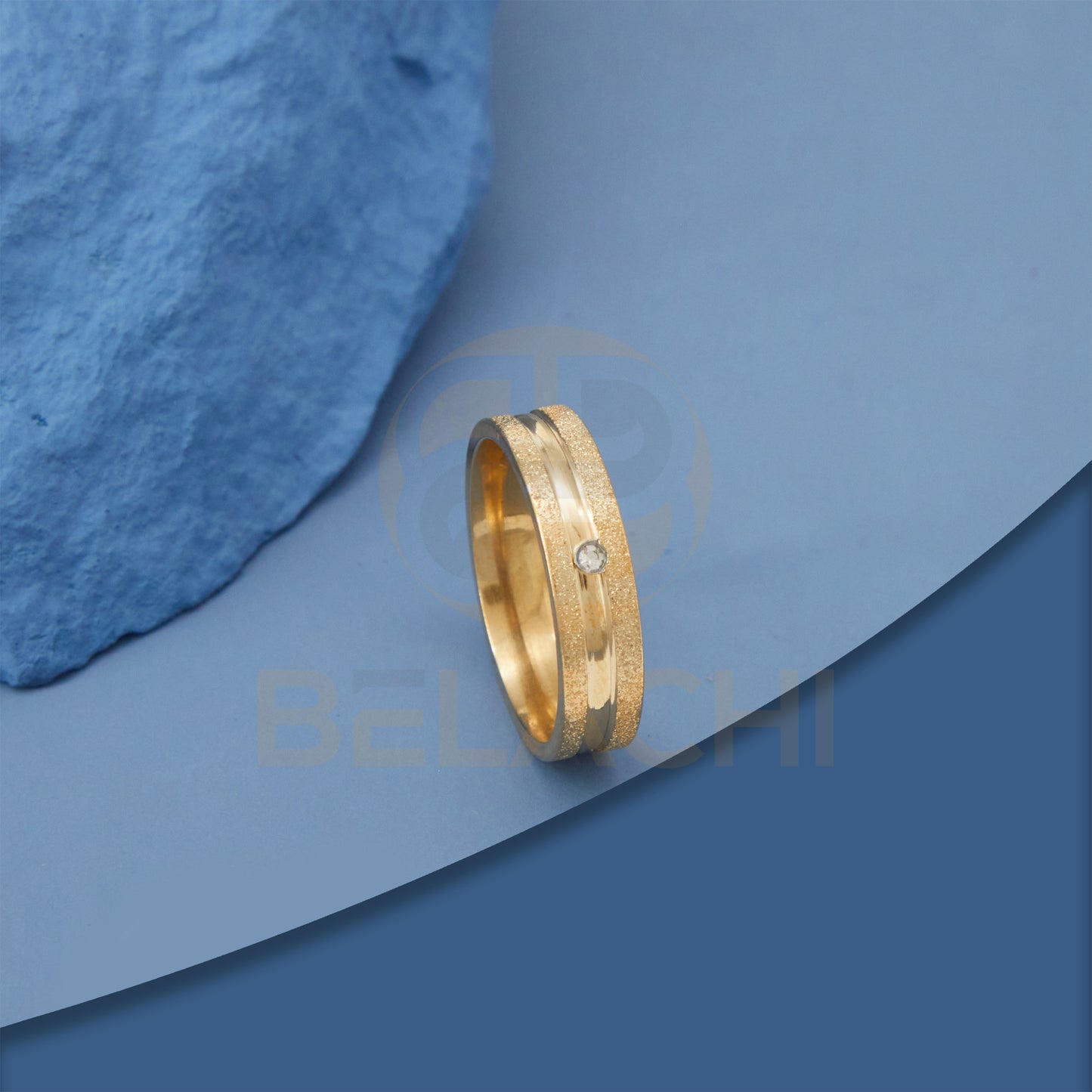 GOLD PLATED SINGLE DIAMOND RING GPSDR051