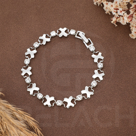 Silver Plated Luxuries Diamond Bracelate SPDB007