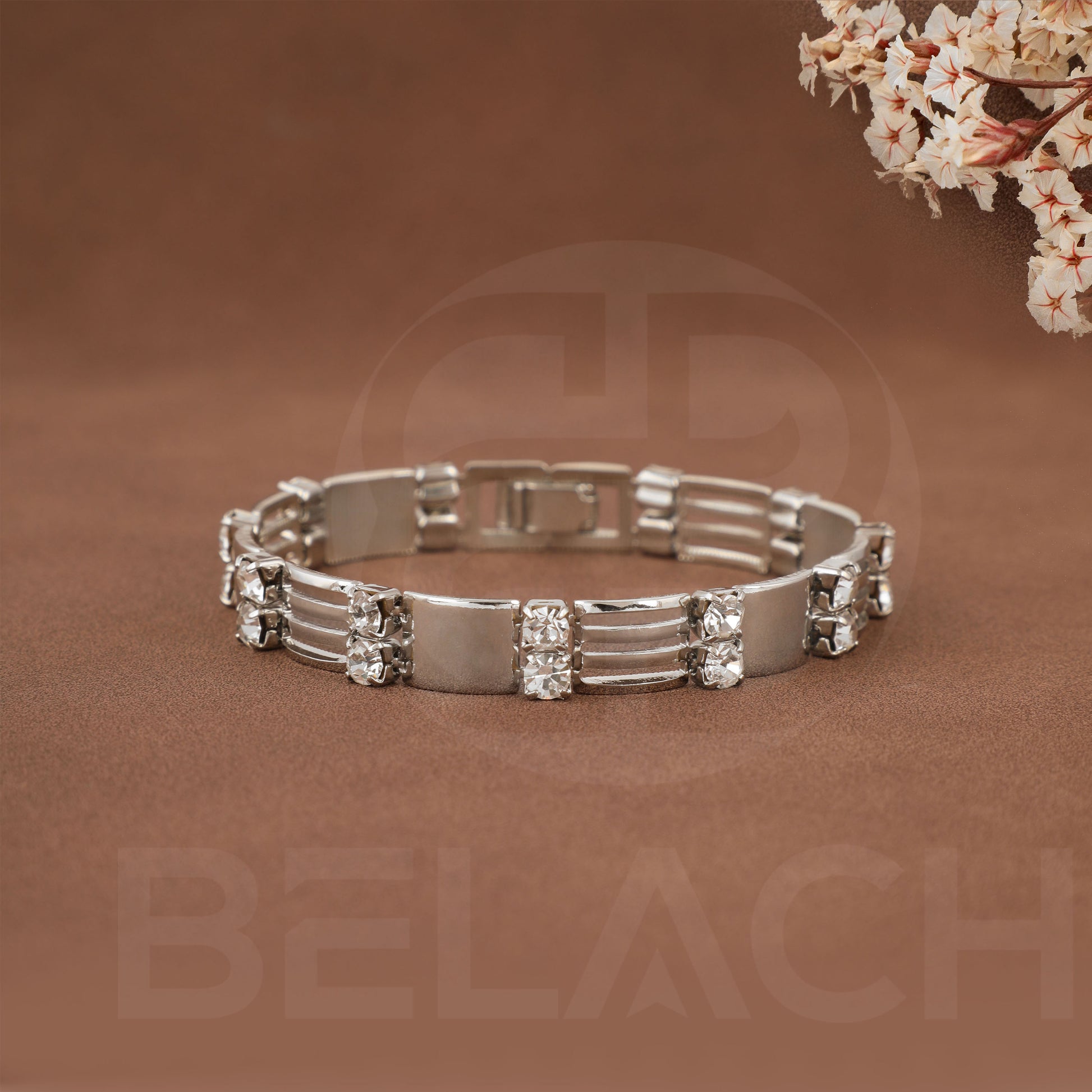 Silver Plated Luxuries Diamond Bracelate SPDB023