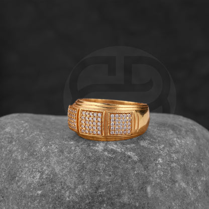 GOLD PLATED DIAMOND RING GPDR011