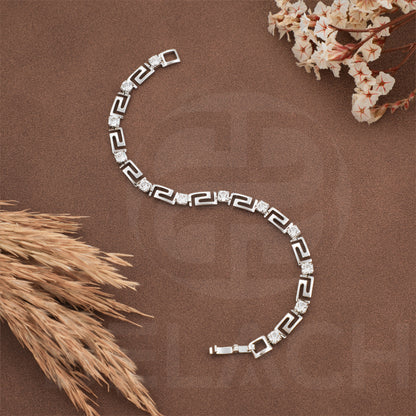 Silver Plated Luxuries Diamond Bracelate SPDB005