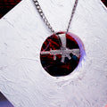 The Gun Men Silver chain With Diamond Pedant SPCP066