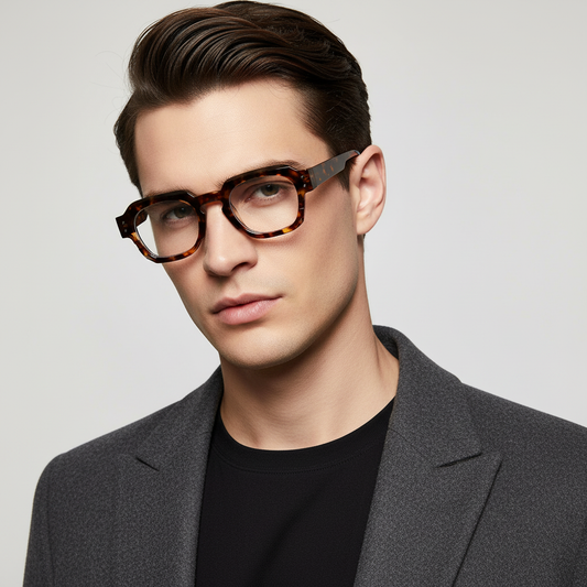 William To. Brown Clear Round Sunglasses