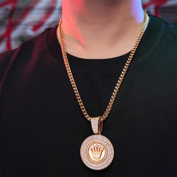 Diamond King Gold chain With Diamond Pedant