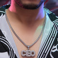 CEO Silver chain With Diamond Pedant SPCP061