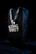 King Shit Silver chain With Diamond Pedant