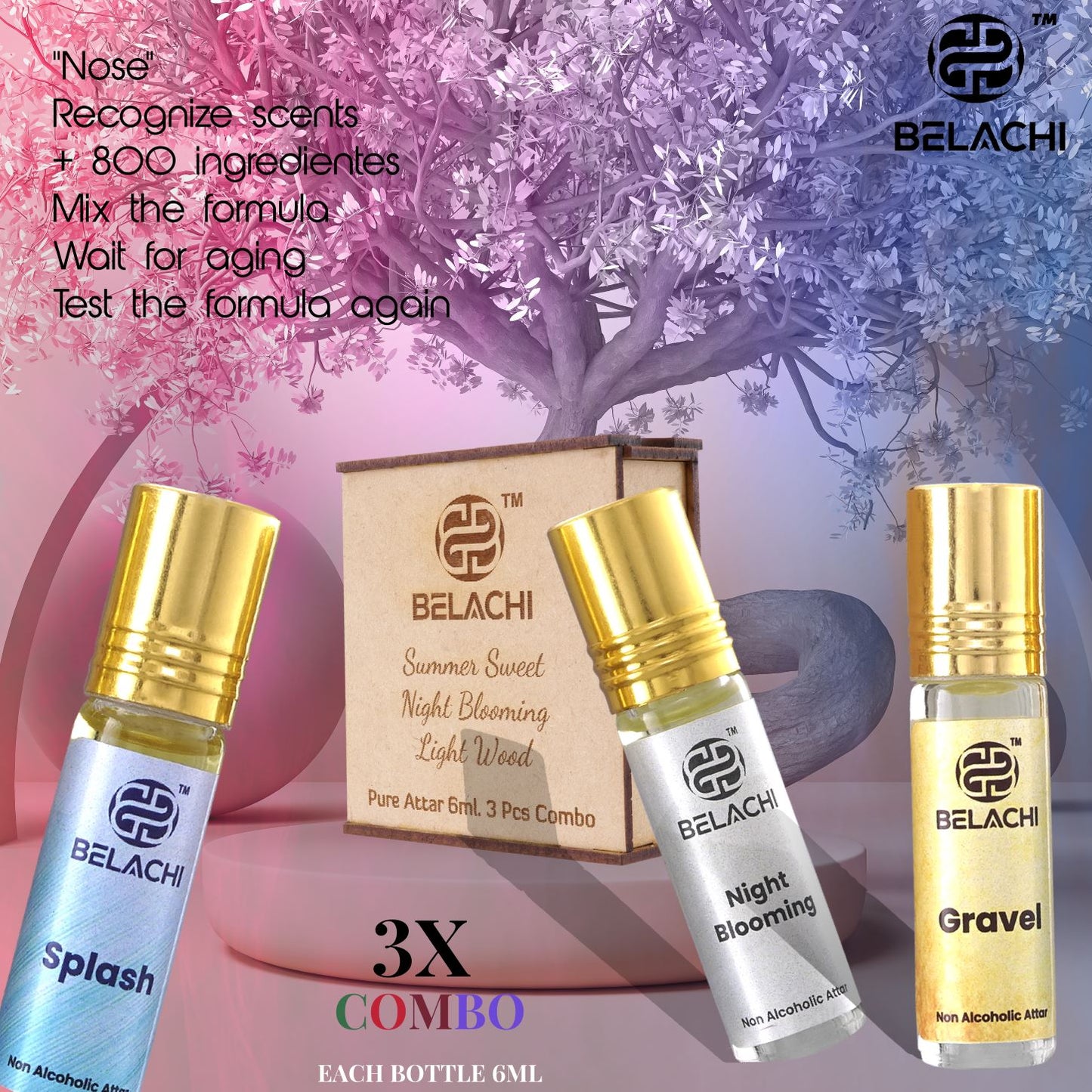 Belachi Limited Edition Attar Combo Pack Of Three