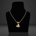 M Pedant Gold Necklace