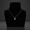 Sparkling Round Gold Necklace