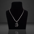 Rex Silver Black Pedant Necklace