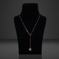 Orchid Black Rosegold Necklace