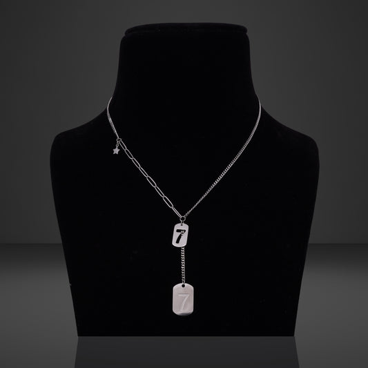 Seven Pedant Silver Necklace