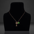 Monark Green Rosegold Necklace