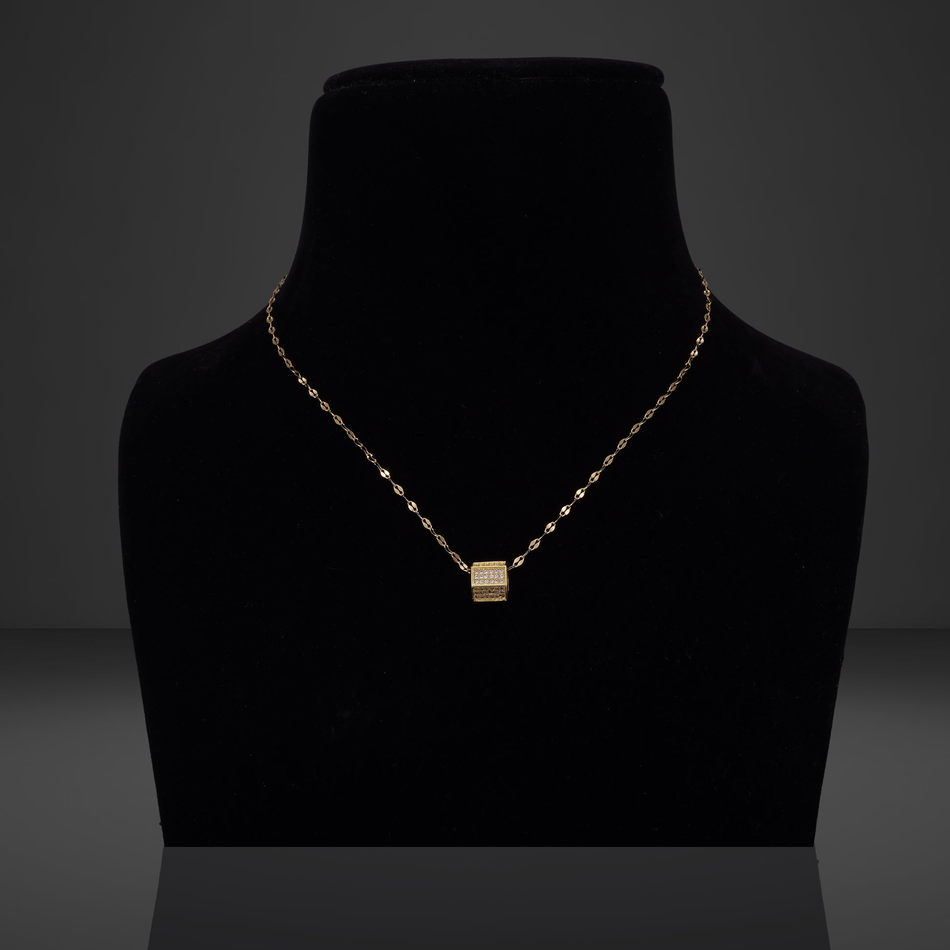 Bolt Diamond Gold Necklace