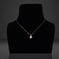 White Diamond Rosegold Necklace