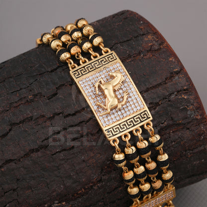 Victor Diamond Gold Primium Rudraksha Bracelate