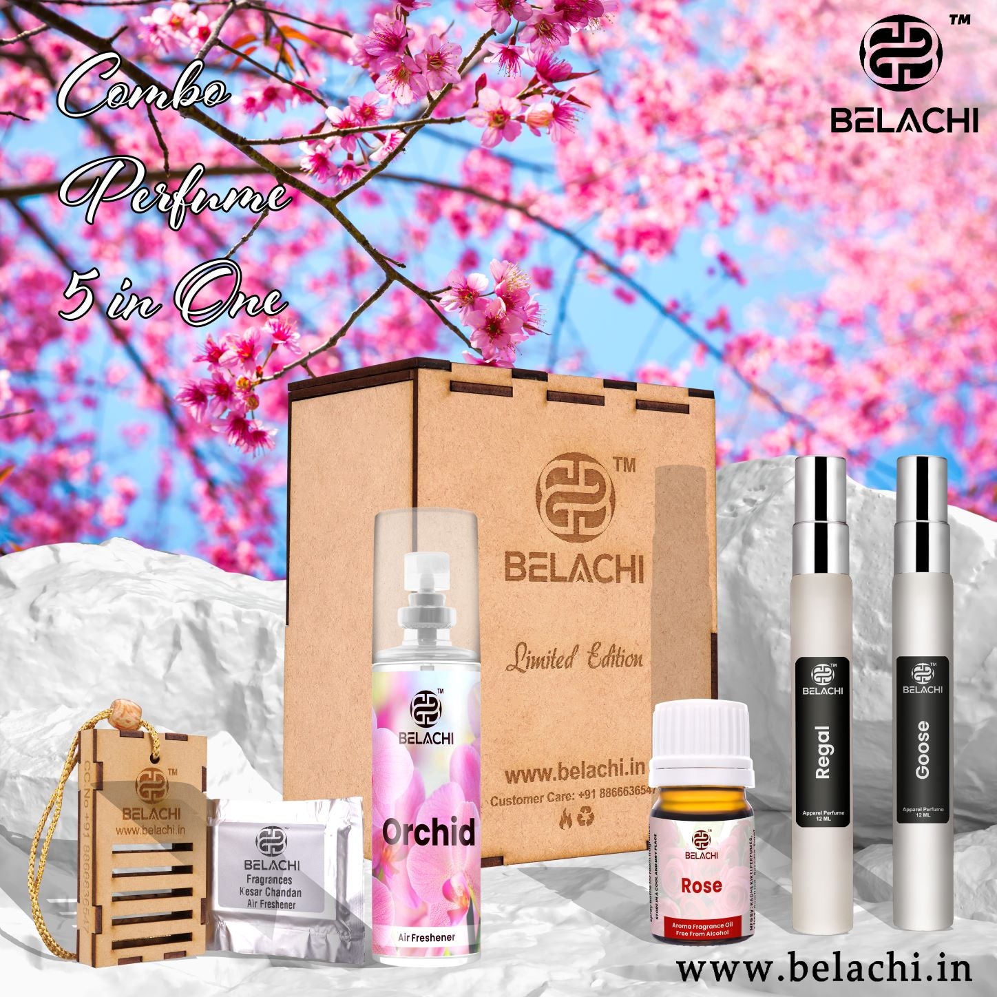 Belachi Limited Edition Unisex Apparel Perfumes Combo