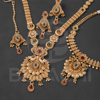 Belachi Temple Combo Set Jewellery