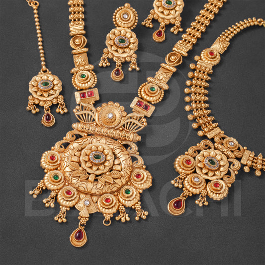 Belachi Temple Combo Set Jewellery